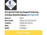 Bursa granit taş bazalt küp taş begonit küp taş granit küp taş uygulama ekibi 