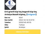 Begonit küptaş Antalya granit küp taş Antalya kilitparke Antalya 